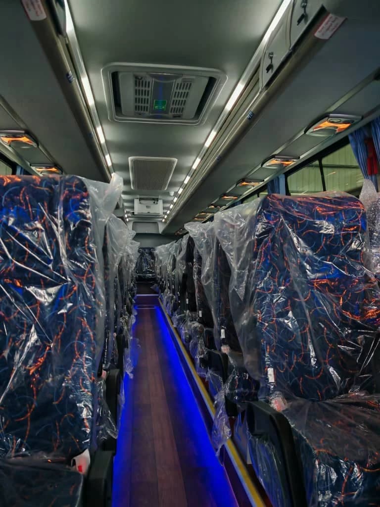 Bus interior seating